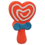 Hračka DF Latex lízátko srdce se zvukem mix barev 13cm