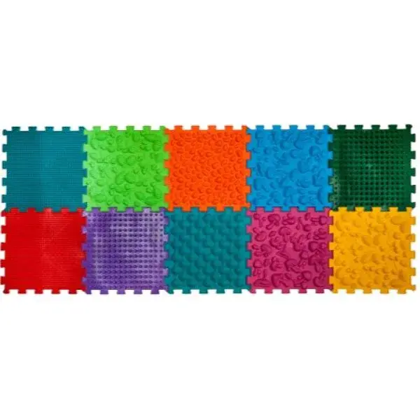 Ortek Masážní ortopedická podložka Puzzle "Mix" 10 prvků