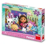 Puzzle Gabbyho domeček pro panenky Gábi a muzika 100 XL dílků