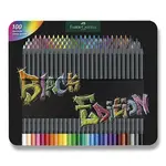 Pastelky Faber-Castell Black Edition - 100 barev, plechová krabička