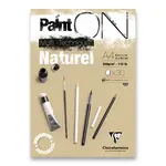 Blok Clairefontaine Paint'ON Natural - A4, 30 listů, 250 g