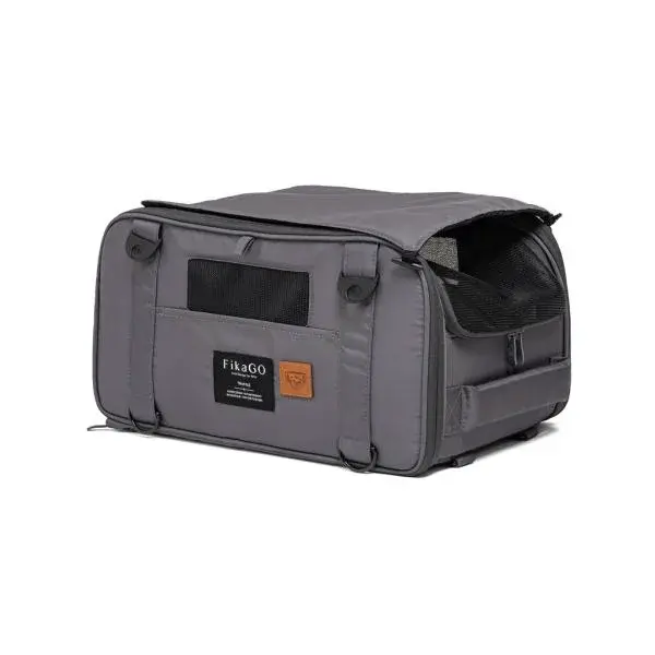 FIKAGO Přepravník pro psy a kočky Truffle Grey