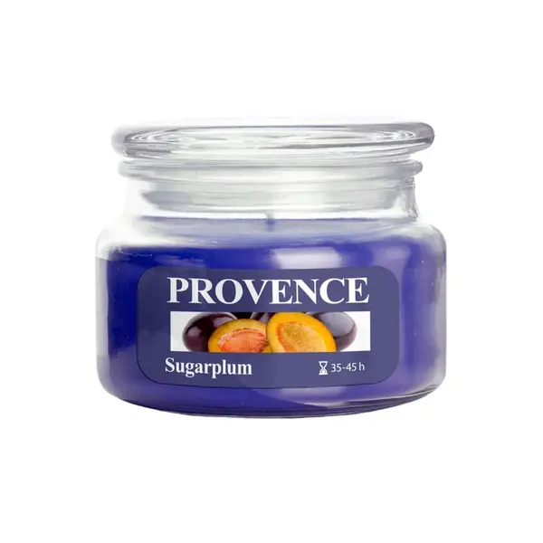 Provence Svíčka ve skle s víčkem Sugarplum 200 g