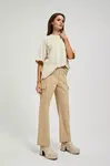 Beige women's trousers
