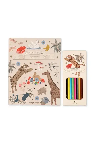 Omalovánky Konges Sløjd ACTIVITY BOOK WITH COLOURING PENCILS