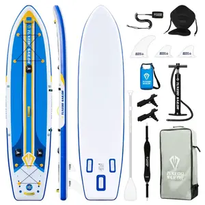 Epic 12′ Inflatable Paddle Board SUP for Fishing