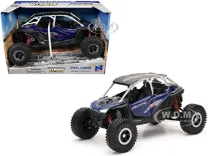 Polaris RZR Pro R UTV Blue with Black Top "Xtreme Off-Road" Series 1/18 Diecast Model by New Ray