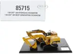 CAT Caterpillar 225 Hydraulic Escavator and CAT Caterpillar 323 Next Generation Hydraulic Escavator Set of 2 pieces "Evolution Series" 1/50 Diecast M