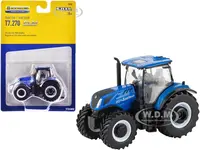 New Holland Genesis T7.270 PLM Tractor Blue "New Holland Agriculture" 1/64 Diecast Model by ERTL TOMY