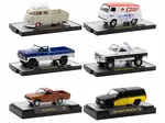 "Auto-Thentics" 6 piece Set Release 93 IN DISPLAY CASES Limited Edition 1/64 Diecast Model Cars by M2 Machines