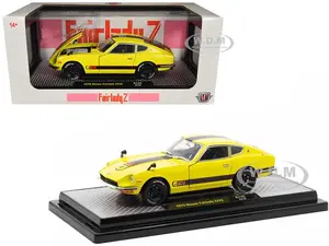 1970 Nissan Fairlady Z 432 RHD (Right Hand Drive) 3 Yellow with Black Stripes Limited Edition to 4250 pieces Worldwide 1/24 Diecast Model Car by M2 M
