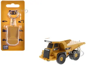 CAT Caterpillar 770 Off-Highway Truck Keychain Yellow Diecast Model by Diecast Masters