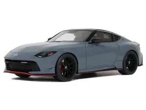 2024 Nissan Z Nismo Gray with Black Top 1/18 Model Car by GT Spirit