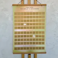 Stírací plakát - 100 tipů, co dělat v důchodu