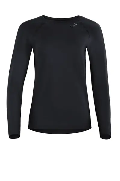 Winshape Funkčné tričko 'AET118LS'  čierna / biela