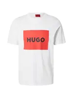 HUGO Tričko 'Dulive222'  červená / čierna / biela