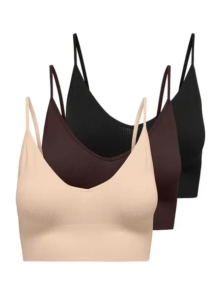 ONLY Podprsenka 'ONLVICKY'  béžová / hnedá / čierna