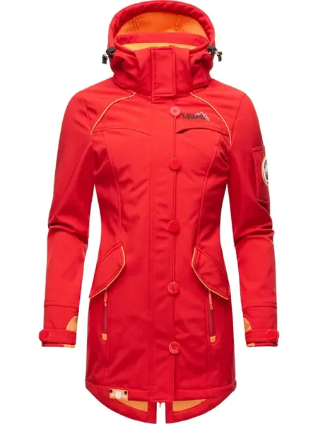 MARIKOO Funkčná bunda 'Soulinaa'  oranžová / červená