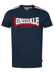LONSDALE Tričko 'Merryn'  tmavomodrá / ohnivo červená / biela