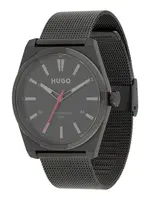 HUGO Analógové hodinky 'Ark'  čierna