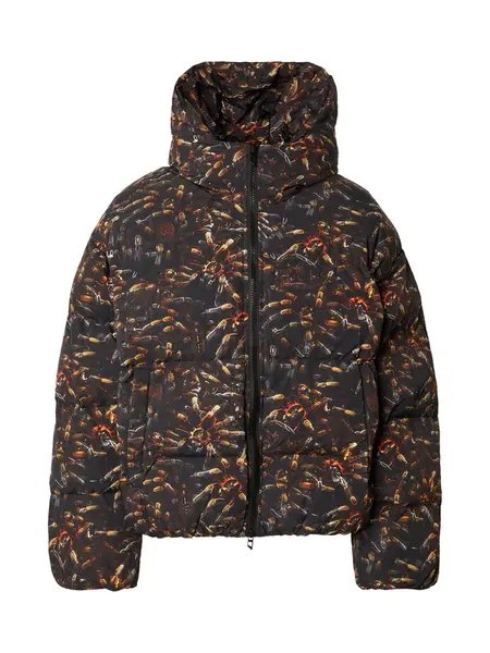 DIESEL Zimná bunda 'W-SPIDER'  koňaková / svetlohnedá / čierna