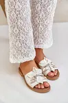 Lewski Shoes Sandály S Dekorací Přírodní Kůže Zazoo 3667 Bílé