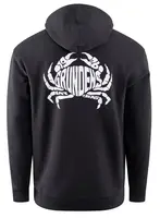 Grundéns mikina eat your words dwr hd hoodie black crab graphic - xl