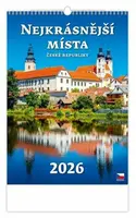 Nejkrásnější místa České republiky 2026 - nástěnný kalendář