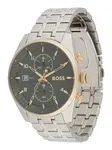BOSS Analógové hodinky 'SKYTRAVELLER'  zlatá / čierna / strieborná