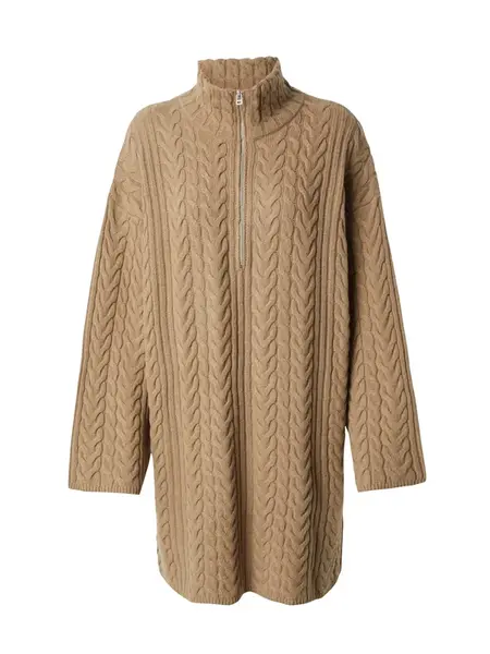 EDITED Pletené šaty 'Hanako'  hnedá