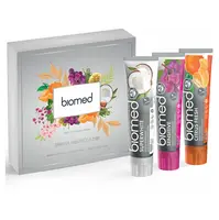 BIOMED dámská dárková sada past na zuby Superwhite, Sensitive, Citrus Fresh 3 x 100 g