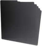 Glorious Vinyl LP Divider Set Black (6 pcs.)