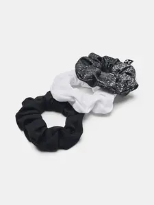 Under Armour Gumička do vlasů UA Blitzing Scrunchie 3PK-BLK - Dámské
