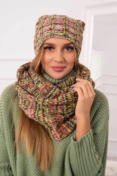 Dámský set s fleecem 4 Pory Roku K263 zelený neon