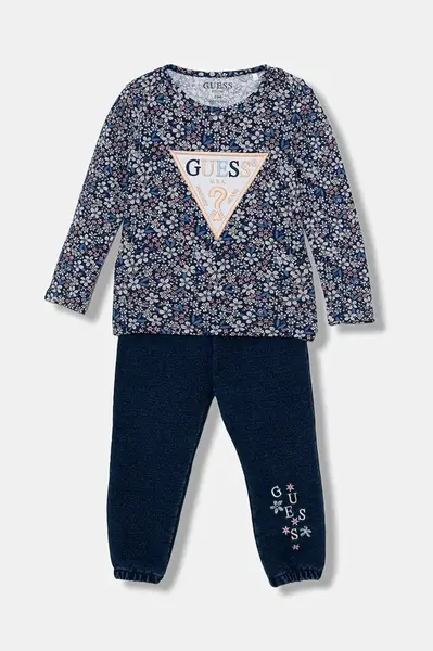 Kojenecká sada Guess modrá barva, A5BG05 J1314