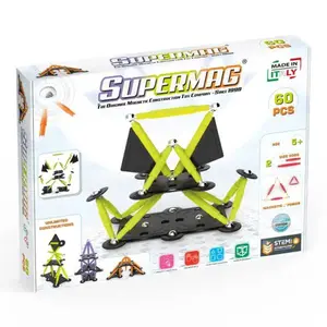 SUPERMAG magnetická stavebnice Technicolor 60ks