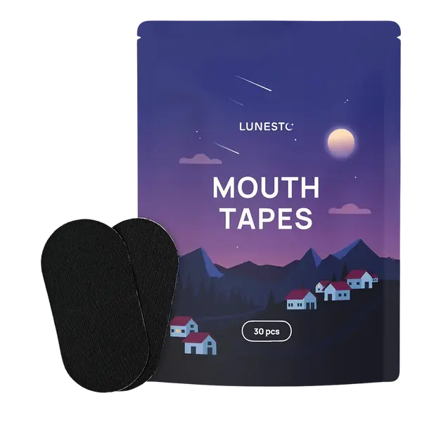 LUNESTO Mouth Tapes - pásky na ústa proti chrapání, černá 30 ks