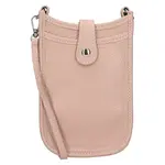 Dámská kožená kabelka na mobil a doklady Italia Simma - světle růžová