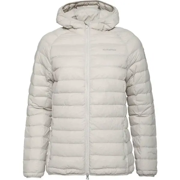 Klimatex MAUNA PACKABLE Dámská sbalitelná péřová bunda, šedá, velikost