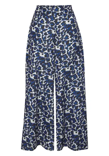 LASCANA Nohavice  tmavomodrá / čierna / biela