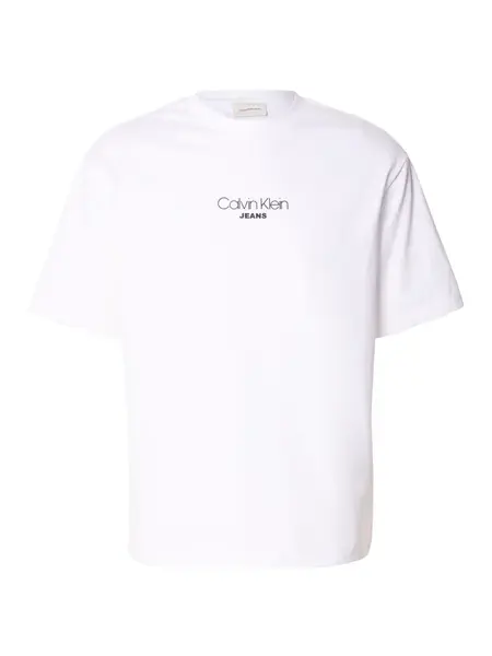 Calvin Klein Jeans Tričko  čierna / biela