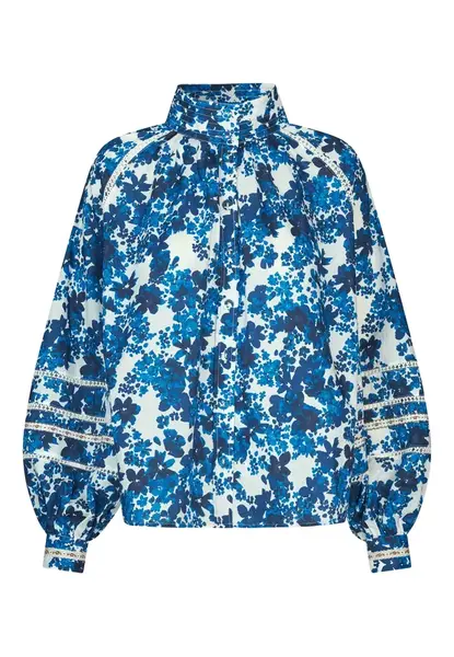 Dea Kudibal Blúzka 'Nitadea'  modrá / zmiešané farby