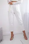 Nové punto kalhoty kalhoty s řetízkovým ecru