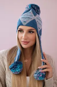 Dámská kšiltovka s dlouhými ušima Eunika K322 jeans