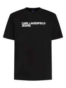 KARL LAGERFELD JEANS Tričko  čierna / biela