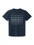 Hackett London Tričko  námornícka modrá / biela