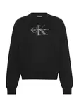 Calvin Klein Jeans Mikina  sivá / čierna / biela