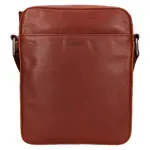 Pánská kožená taška přes rameno Lagen Moss - koňak