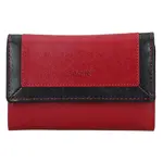Dámska kožená peňaženka Lagen Gina - červeno-čierna