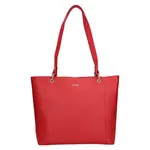 Dámska kožený kabelka Lagen Lidda - červená